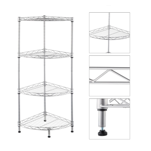 4-tier Corner shelving unit 4-tier Corner shelving unit
