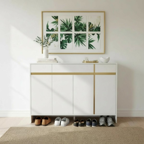 platinum shoe cabinet ,W140cm platinum shoe cabinet ,W140cm