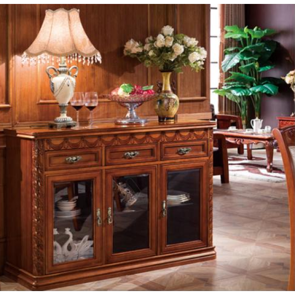 Glass doors buffet cabinet 