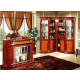 Corner display cabinet and bar