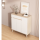 White wood hallway storage cabinet 