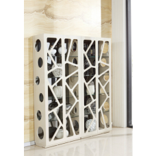 High gloss white display cabinet