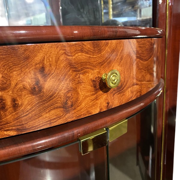 Royal Corner Bar Cabinet – Luxury Pull-Out Wine Cabinet with LED Lights | NZ