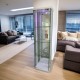 DL500 Glass display cabinet -White 