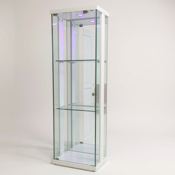 DL500 Glass display cabinet -White 