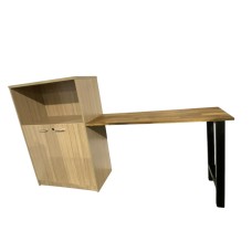 Computer desk with storage cabinet 