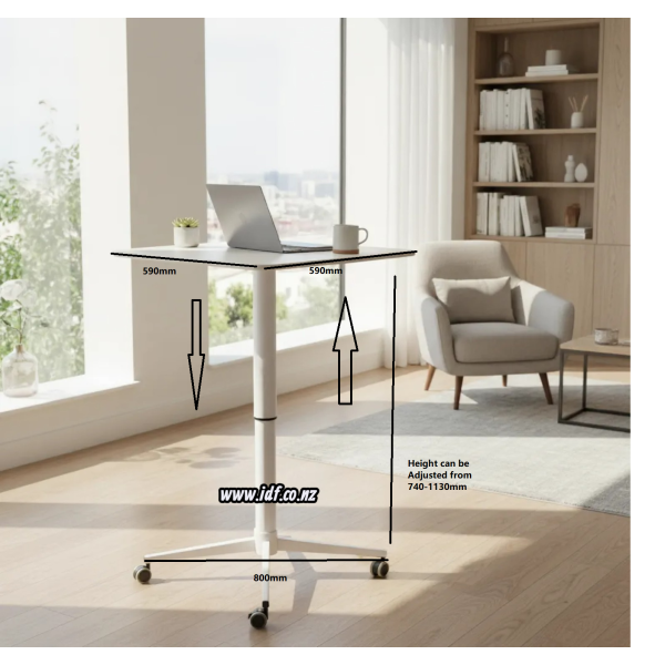 Mobile Height Adjustable Laptop Desk 