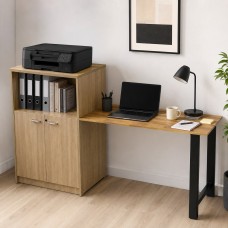 Computer Desk with Lockable Storage Cabinet – 2000mm Overall Workstation