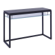 Glass console table - black