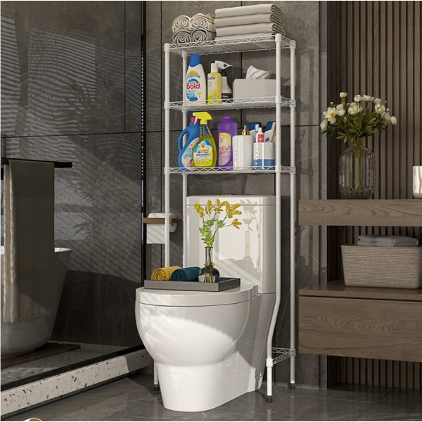 3-Tier Over-Toilet Storage Rack - Bathroom Space Saver Organiser