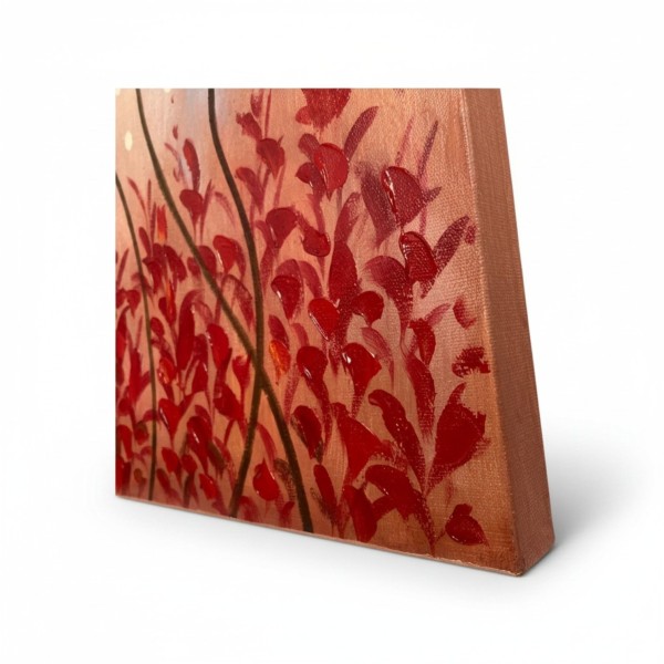 Red Poppy Hand Painted Oil Painting on Canvas 90x60cm | Flower Wall Art NZ
