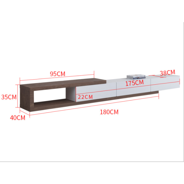 Extendable TV cabinet