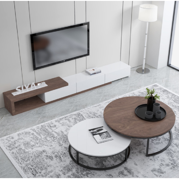 Extendable TV cabinet