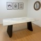 Elegant 1800mm Marble Top Dining Table - Seats 6-8 - Modern NZ Style