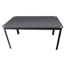 Black glass dining table Black glass dining table