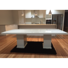 2 Base marble dining table 