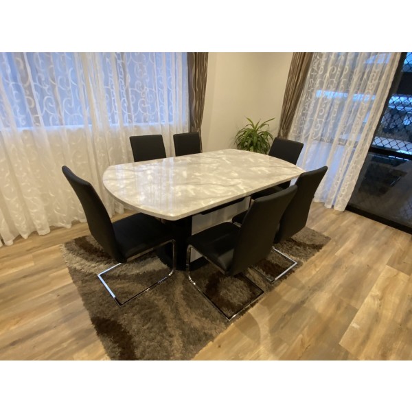 Knoll marble top dining table Knoll marble top dining table