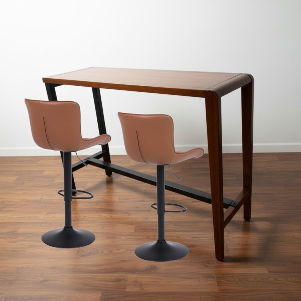 Premium Rosewood & Metal Bar Table Premium Rosewood & Metal Bar Table