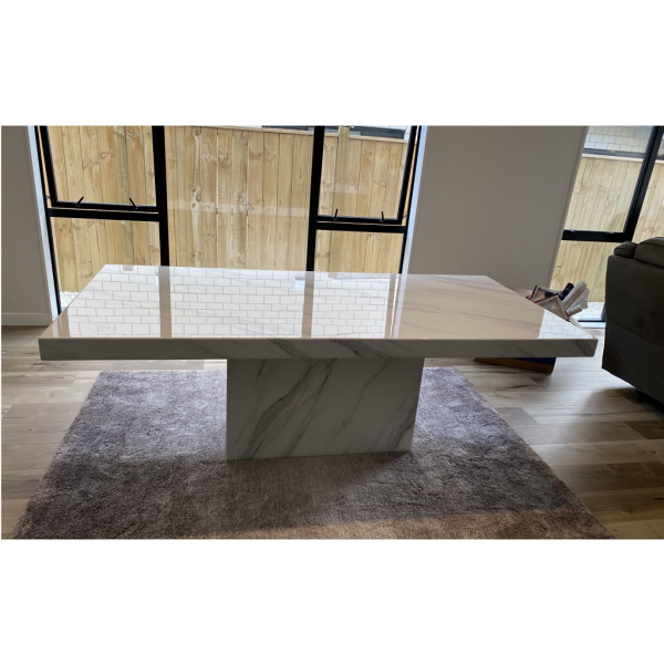 Calacatta marble dining table 
