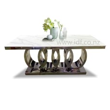 White stone dining table White stone dining table