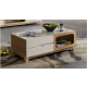 Cabin glass top coffee table
