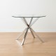 Maestro glass round dining table 