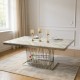 Streak marble top dining table 