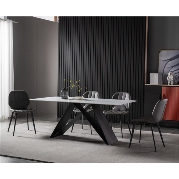 Melati sintered stone top dining table 