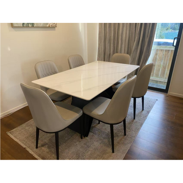 Melati sintered stone top dining table 