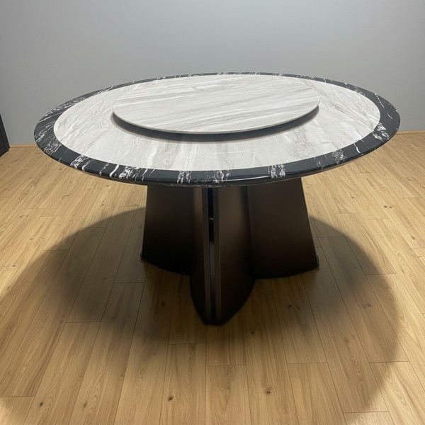 Meridian Grand Marble Round Dining Table-135cm