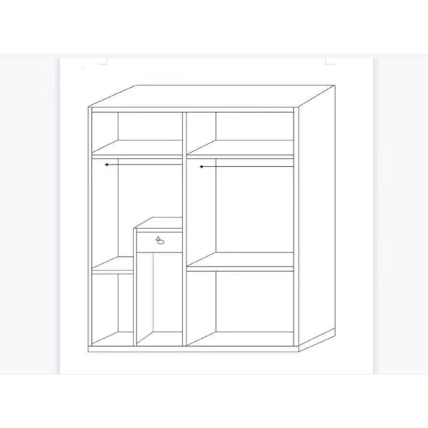 Family sliding wardrobe 