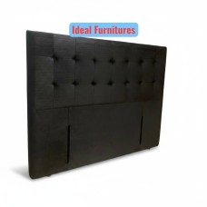 Premium Black Velvet Floor Standing Headboard NZ | Button Tufted | Single to Super King
