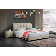 Queen size bed frame-Leather Queen size bed frame-Leather