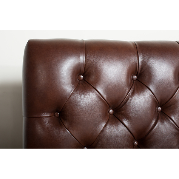 luxurious Leather bed -Queen