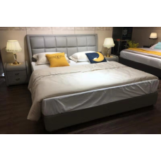 Super king leather bed frame