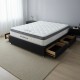 NZ Made Queen Bed Base with 4 Drawers
