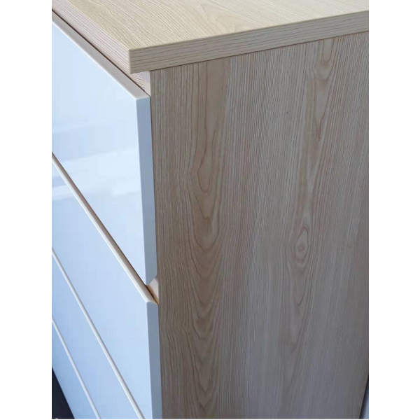 Tallboy Drawers -Natural / Gloss white 
