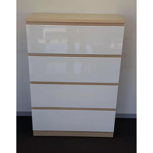 Tallboy Drawers -Natural / Gloss white 