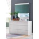 White dressing table with mirror 