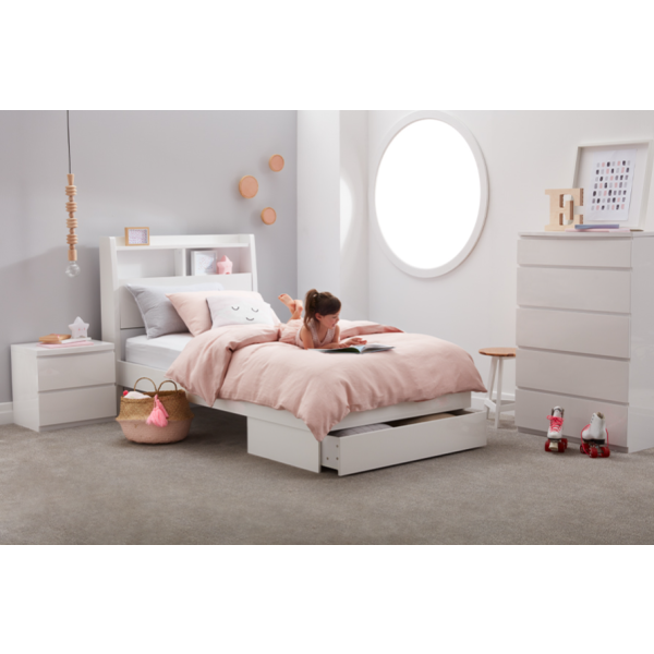 King single bed with storage