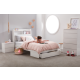 King single bed with storage