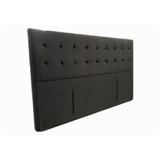 Boston Charcoal Fabric Headboard – Modern Upholstered Bed Headboard | All NZ Sizes Single to Super King - King size 