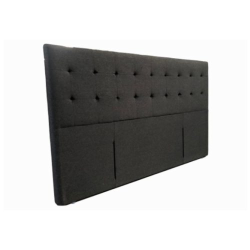 Boston Charcoal Fabric Headboard – Modern Upholstered Bed Headboard | All NZ Sizes Single to Super King