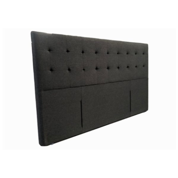 Boston Charcoal Fabric Headboard – Modern Upholstered Bed Headboard | All NZ Sizes Single to Super King