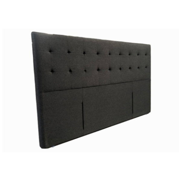 Boston Charcoal Fabric Headboard – Modern Upholstered Bed Headboard | All NZ Sizes Single to Super King