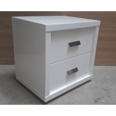 White bedside table White bedside table