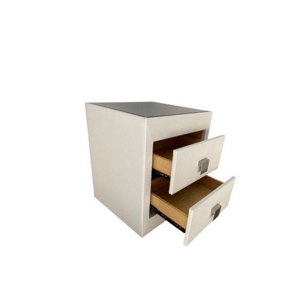 2 Drawers white  bedside tables