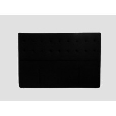 BOSTON Black velvet headboard - King size BOSTON Black velvet headboard - King size