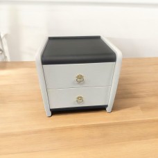 Black and White leather bedside cabinet Black and White leather bedside cabinet