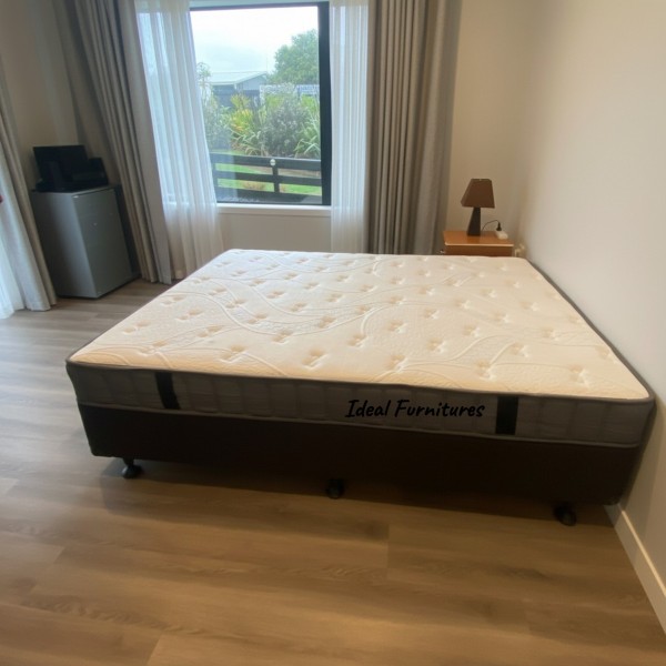 NZ Made Bed Base with Econ Mattress – Single to Queen NZ Made Bed Base with Econ Mattress – Single to Queen